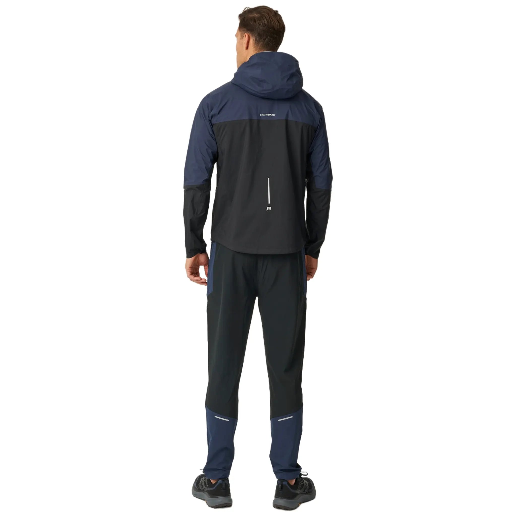 Back View of Reprimo Nova Black Navy Jacket REP254-455